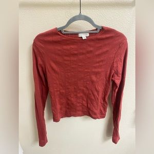 Topshop Rose Long Sleeve Shirt